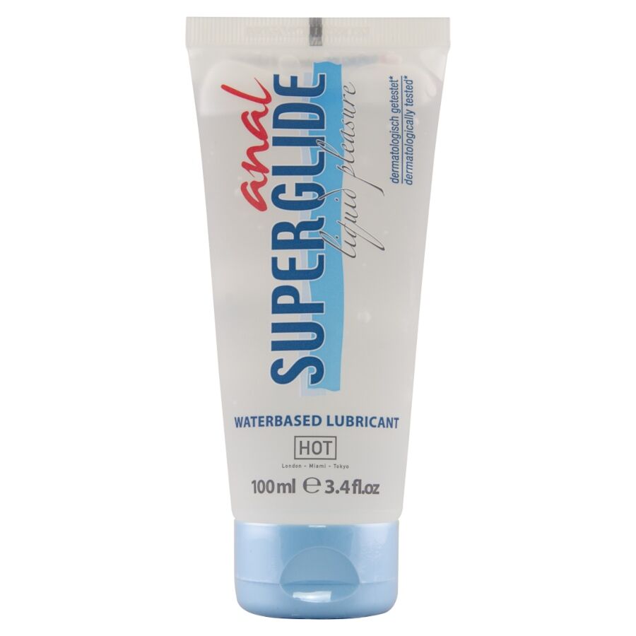 HOT - ANAL SUPERGLIDE FLÜSSIGES LUST-GLEITMITTEL AUF WASSERBASIS 100 ML
