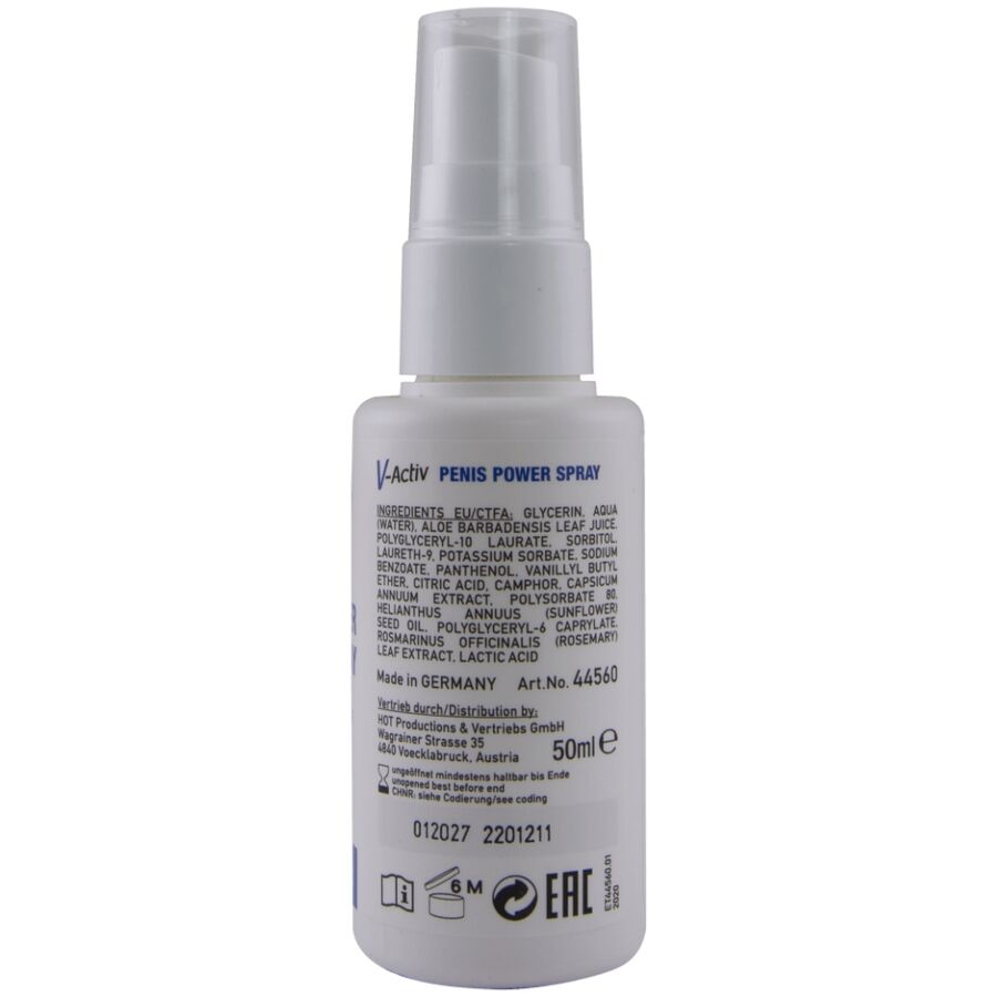CHAUD - SPRAY V-ACTIV POUVOIR PÉNIS POUR HOMMES 50 ML