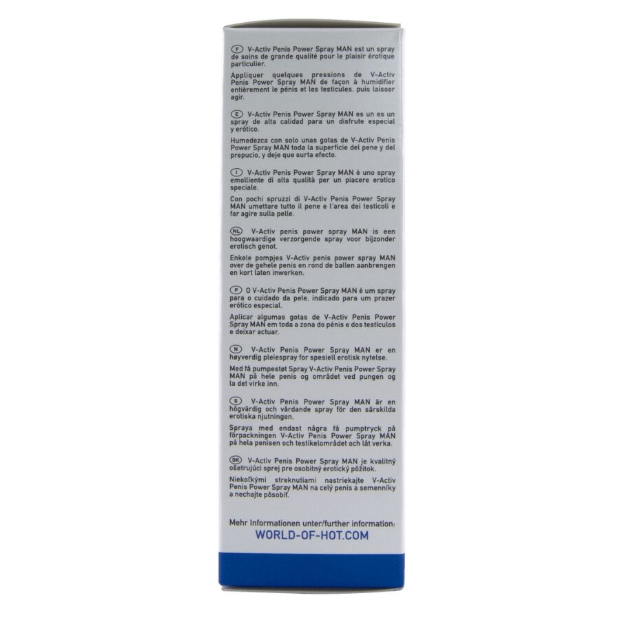 CHAUD - SPRAY V-ACTIV POUVOIR PÉNIS POUR HOMMES 50 ML