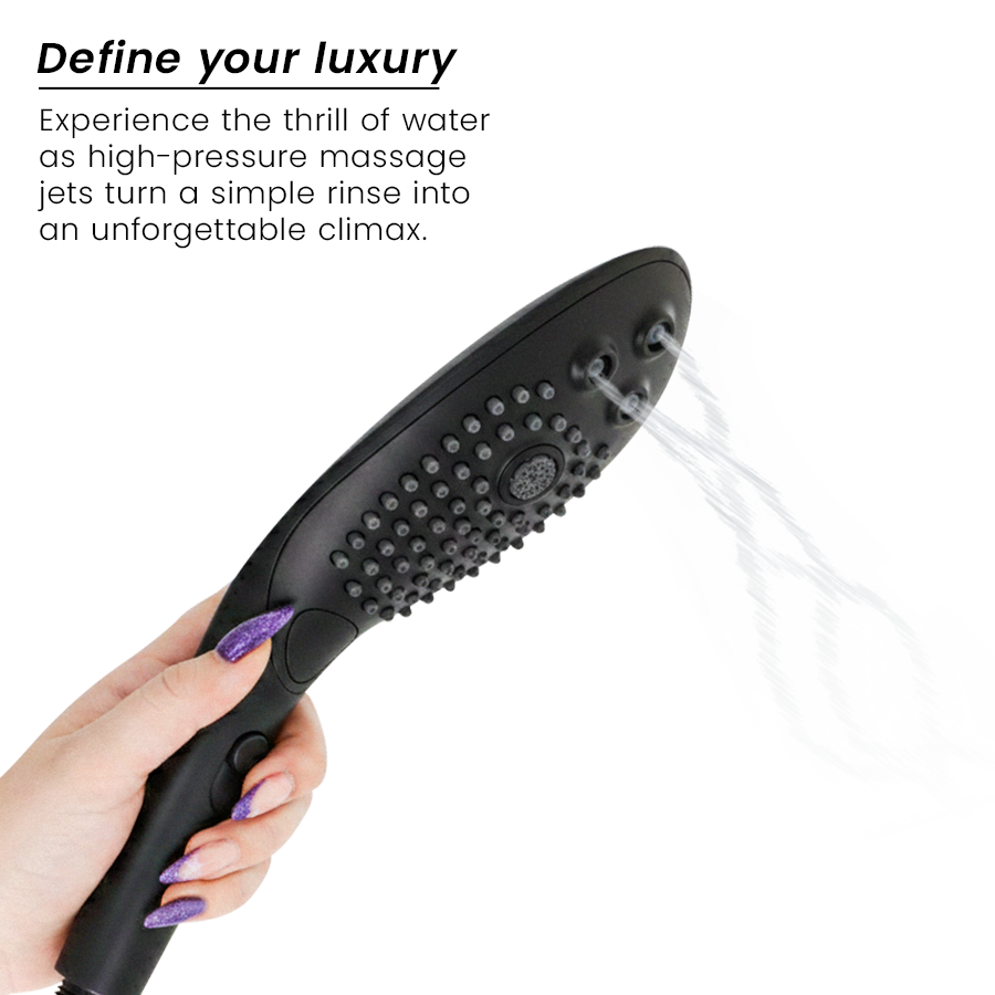 WOMANIZER - POMME DE DOUCHE STIMULANTE CLITORIDIENNE WAVE NOIRE