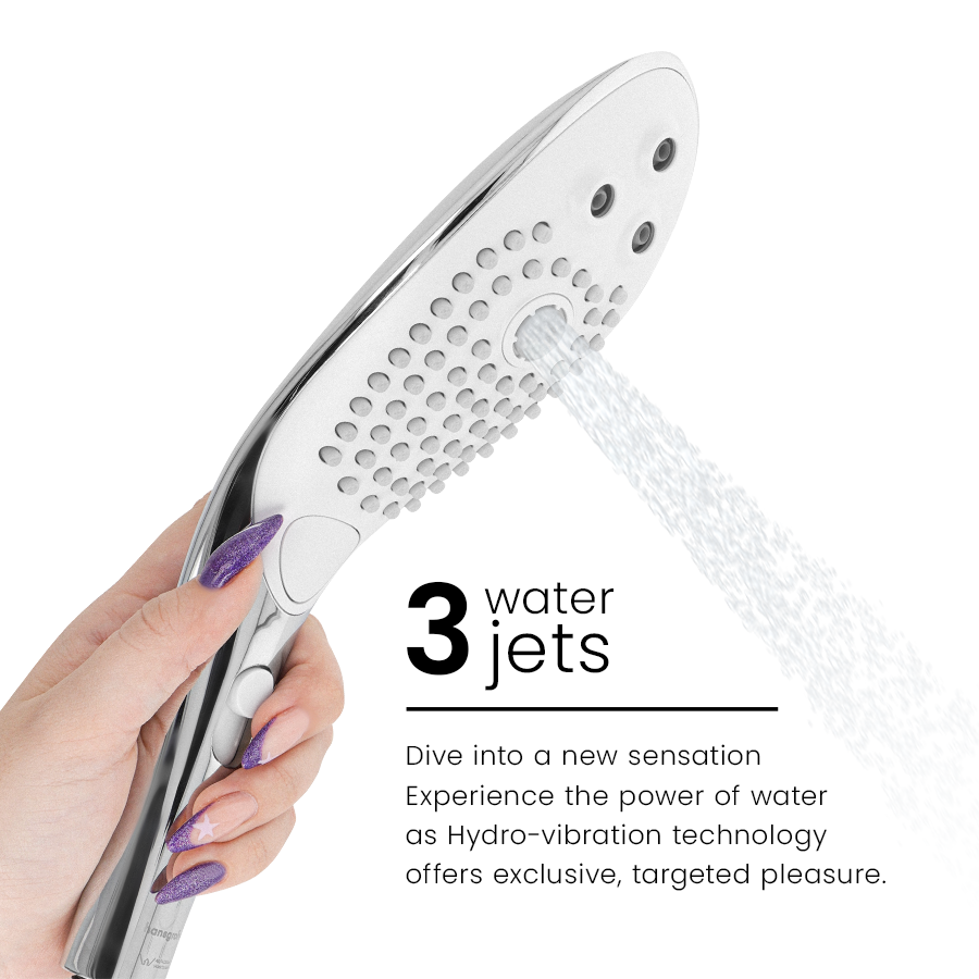 WOMANIZER - WAVE CLITORAL STIMULATING SHOWER HEAD CHROME
