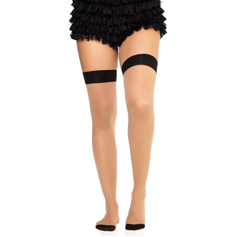LEG AVENUE - 1963 SPANDEX BACKSEAM STOCKINGS BLACK - ONE SIZE