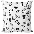 DIABLO PICANTE – 30 X 30 PENIS KISSEN WEISS