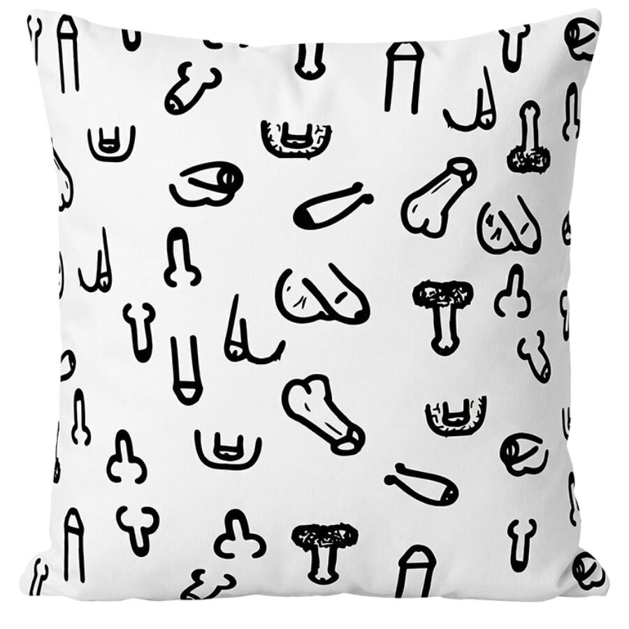 DIABLO PICANTE – 30 X 30 PENIS KISSEN WEISS