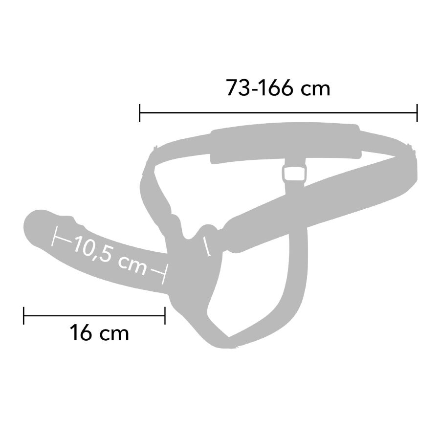 HIDDEN DESIRE - INFERNO VIBRATING PENIS SLEEVE STRAP-ON 16 CM