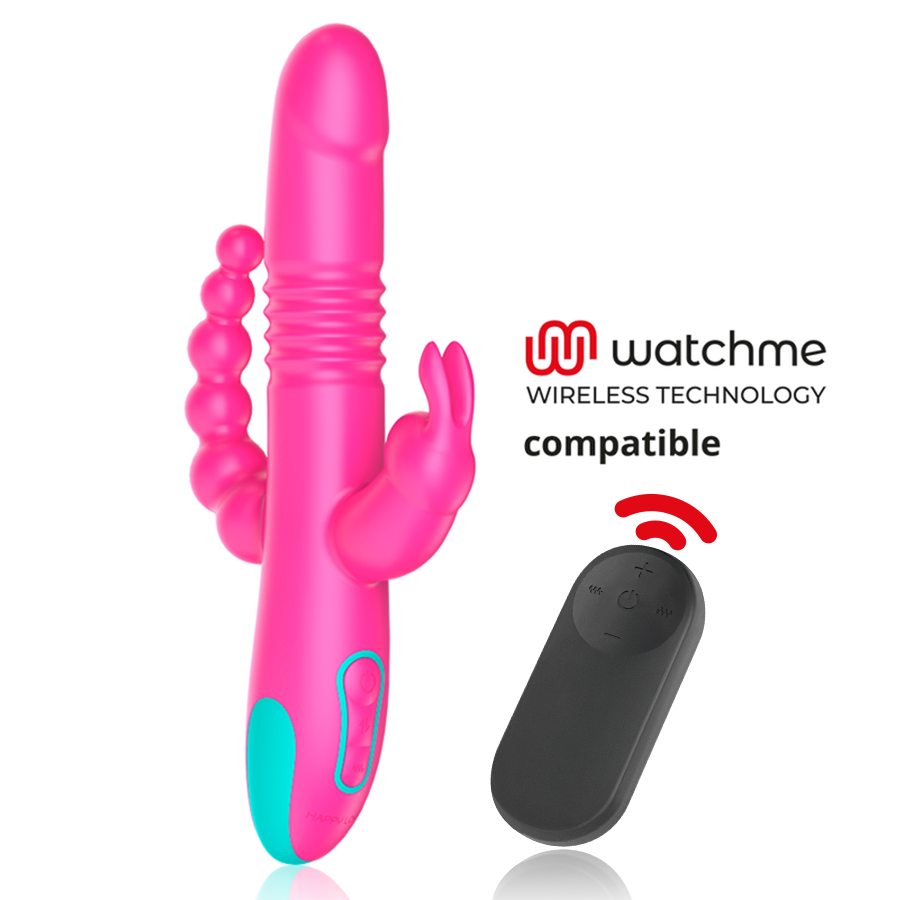 HAPPY LOKY - TRIPLE STIMULATION DONALD : ANALE, POINT G & CLITORIS + TÉLÉCOMMANDE WATCHME