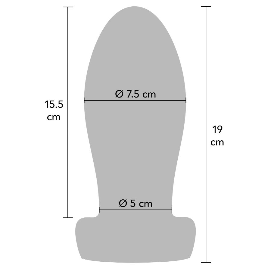 HIDDEN DESIRE - EXTREME HEAVY ANAL STRETCHER PLUG EXTRA LARGE