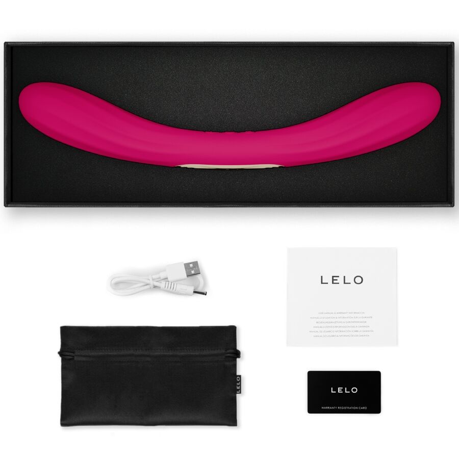 LELO - BOOMERANG DOUBLE ENDED VIBRATOR CHERRY