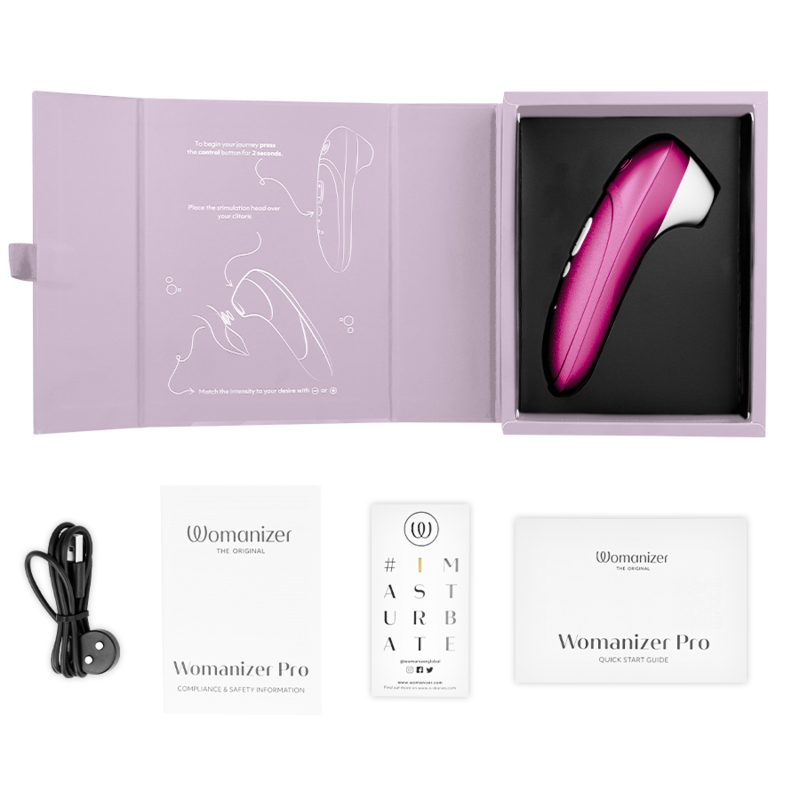 WOMANIZER - PRO VIBRANT CLITORAL STIMULATOR PINK