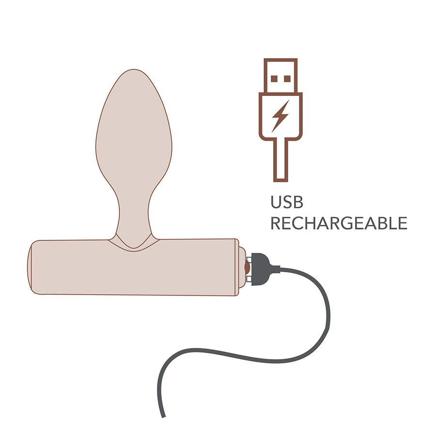 ROCKS-OFF - NOVA SOLARIS RECHARGEABLE SLIM & POWERFUL ANAL PLUG 16 FUNCTION PURPLE