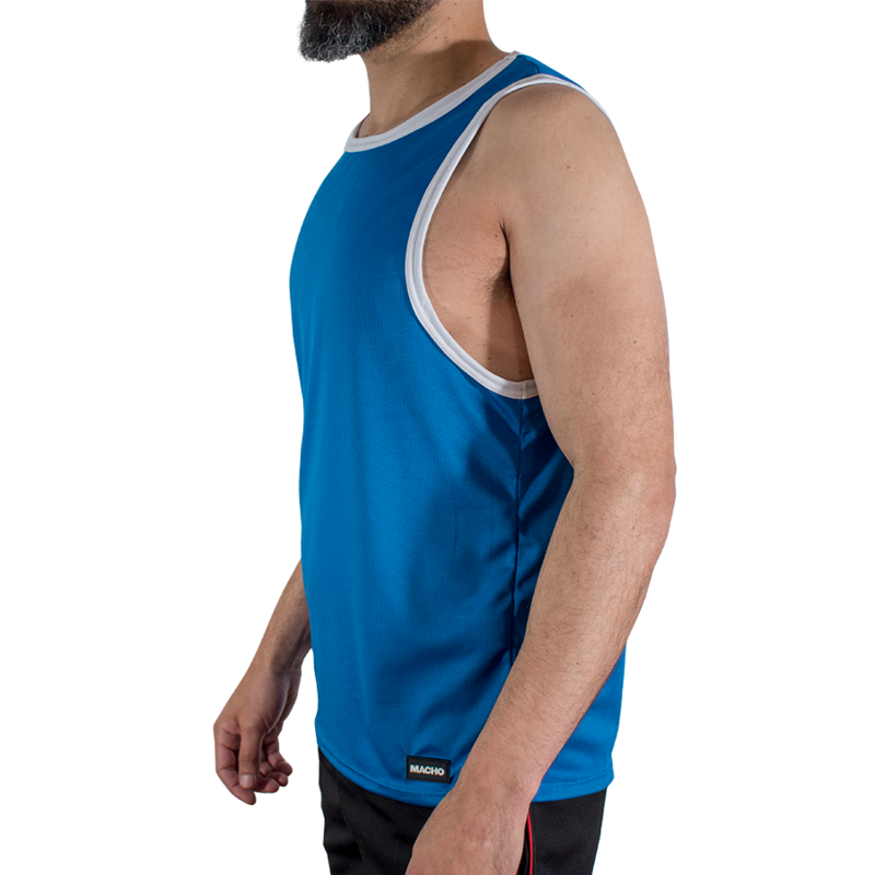 MACHO - CMV002 BLUE GYM T-SHIRT L/XL