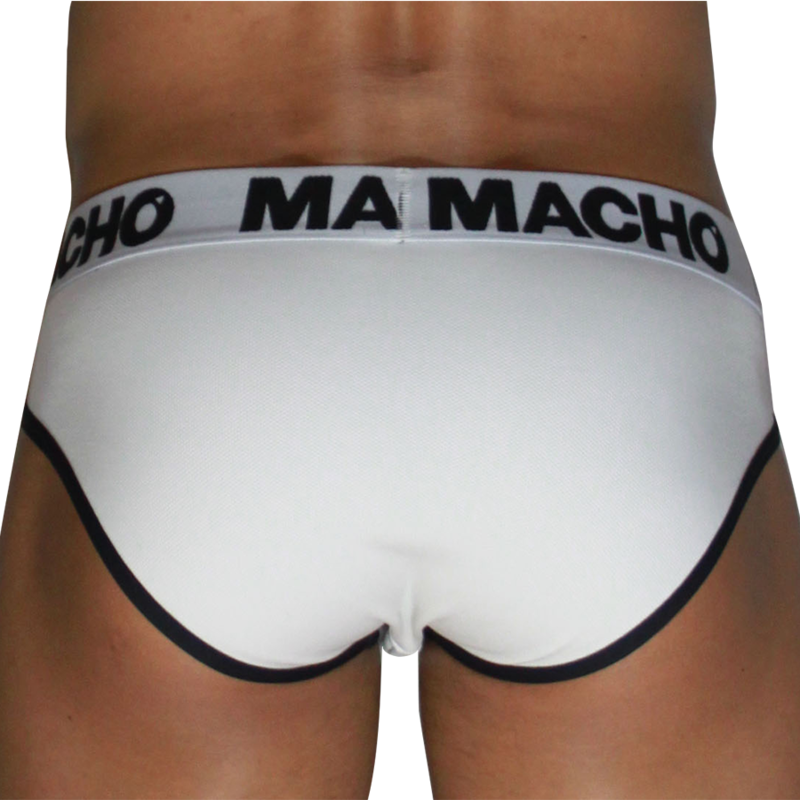 MACHO - MCH006 SLIP CLASSIQUE BLANC + NOIR XL