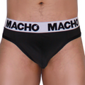 MACHO - MTG002 BLACK/BLACK THONG L