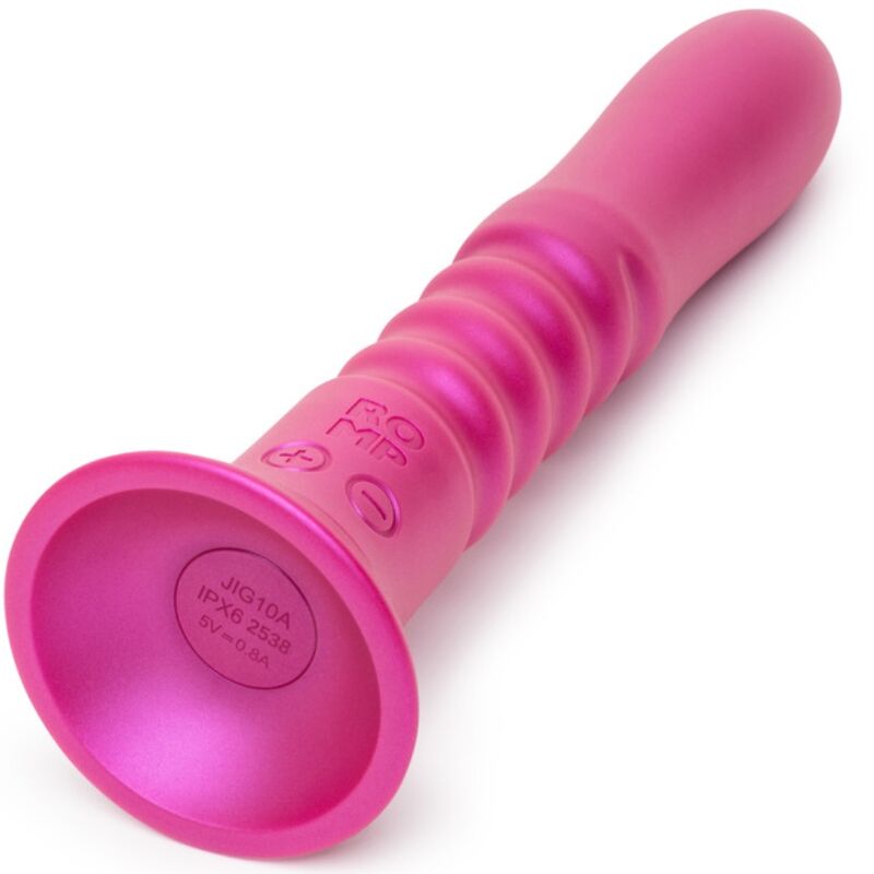 ROMP - VIBREUR À MOUVEMENT DE VA-ET-VIENT AVEC VENTOUSE ROSE