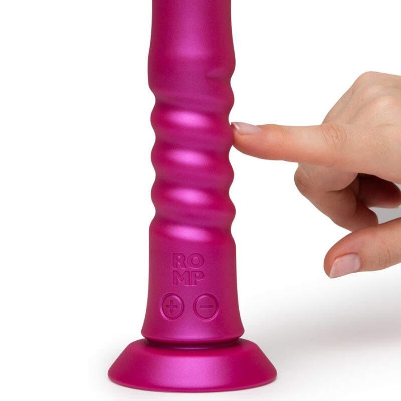 ROMP - VIBREUR À MOUVEMENT DE VA-ET-VIENT AVEC VENTOUSE ROSE