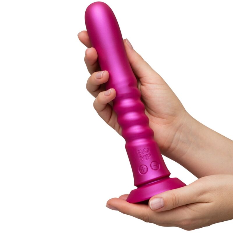 ROMP - VIBREUR À MOUVEMENT DE VA-ET-VIENT AVEC VENTOUSE ROSE