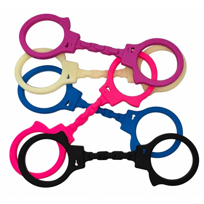 DIABLO PICANTE - MENOTTES EN SILICONE NOIRES