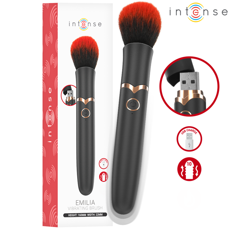 INTENSE - EMILIA VIBRIERBÜRSTE 10 VIBRATIONEN 16 CM