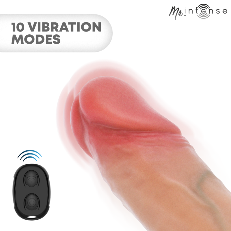 MR INTENSE - ARNOLD L ULTRA-REALISTIC VIBRATING PENIS SLEEVE REMOTE CONTROL 16 CM -Ø- 4.5 CM