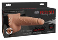 SÉRIE FETISH FANTASY - HARNAIS AJUSTABLE PÉNIS RÉALISTE AVEC TESTICULES ÉJACULANT 19 CM