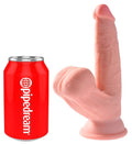 KING COCK - PLUS 3D DILDO SWINGING BALLS 12.7 CM