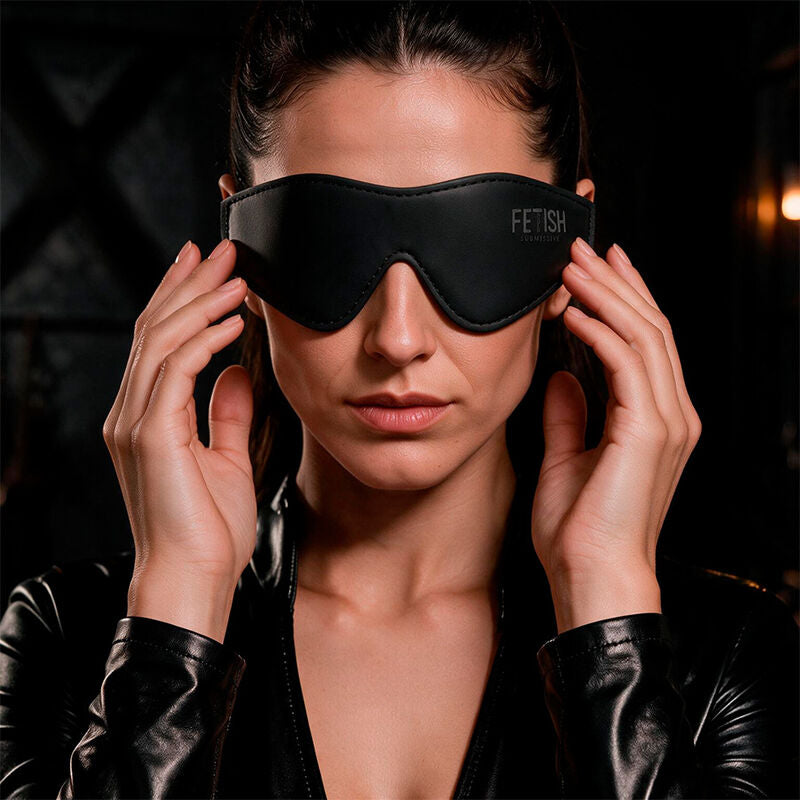 FETISH SUBMISSIVE - VEGAN LEATHER MASK WITH NOPRENE LINING