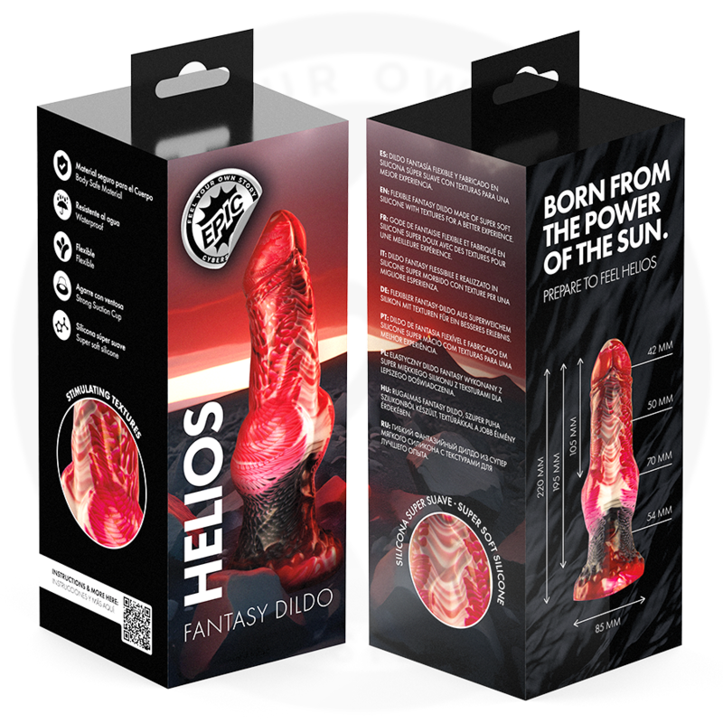 EPIC - HELIOS DILDO WITH TESTICLES HEAT AND ECSTASY