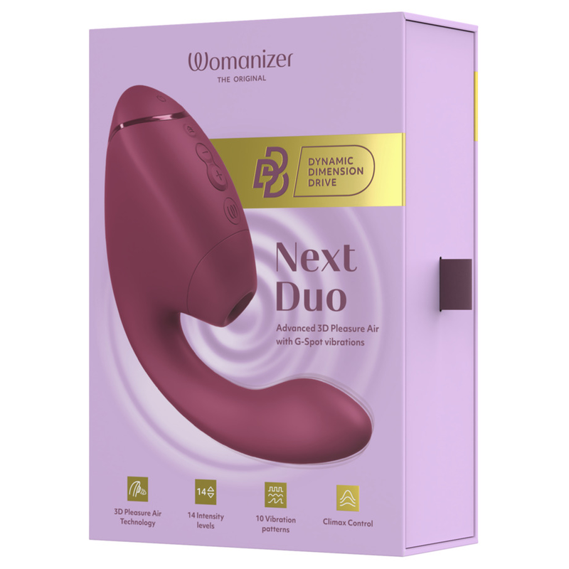 WOMANIZER - DUO NEXT DUAL CLITORAL & G-SPOT STIMULATOR DUSKY PINK