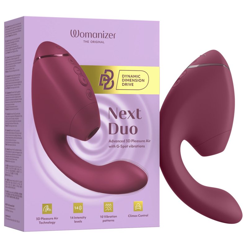 WOMANIZER - DUO NEXT DUAL CLITORAL & G-SPOT STIMULATOR DUSKY PINK