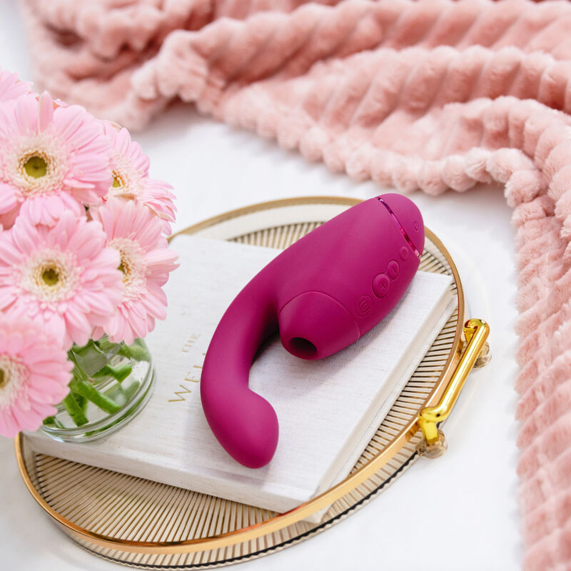WOMANIZER - DUO NEXT DUAL CLITORAL & G-SPOT STIMULATOR DUSKY PINK