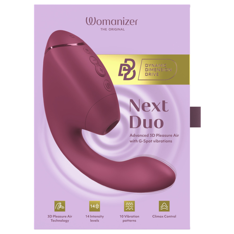 WOMANIZER - DUO NEXT DUAL CLITORAL & G-SPOT STIMULATOR DUSKY PINK