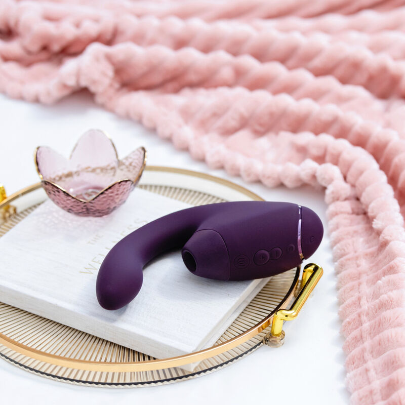WOMANIZER - DUO NEXT DUAL CLITORAL & G-SPOT STIMULATOR DARK PURPLE
