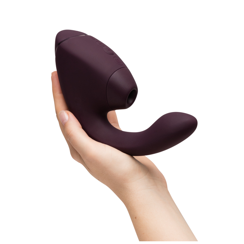 WOMANIZER - DUO NEXT DUAL CLITORAL & G-SPOT STIMULATOR DARK PURPLE