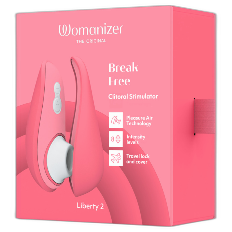 Womanizer Liberty 2 stimolatore clitorideo ad aria rosa
