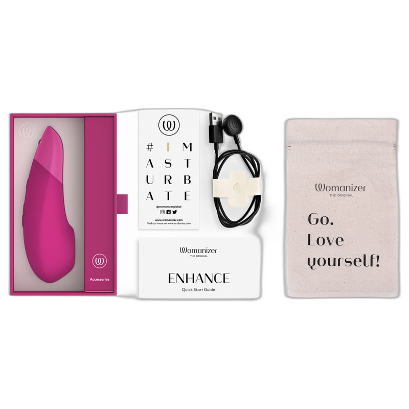 WOMANIZER - ENHANCE CLITORIAL STIMULATOR VIBRANT PINK