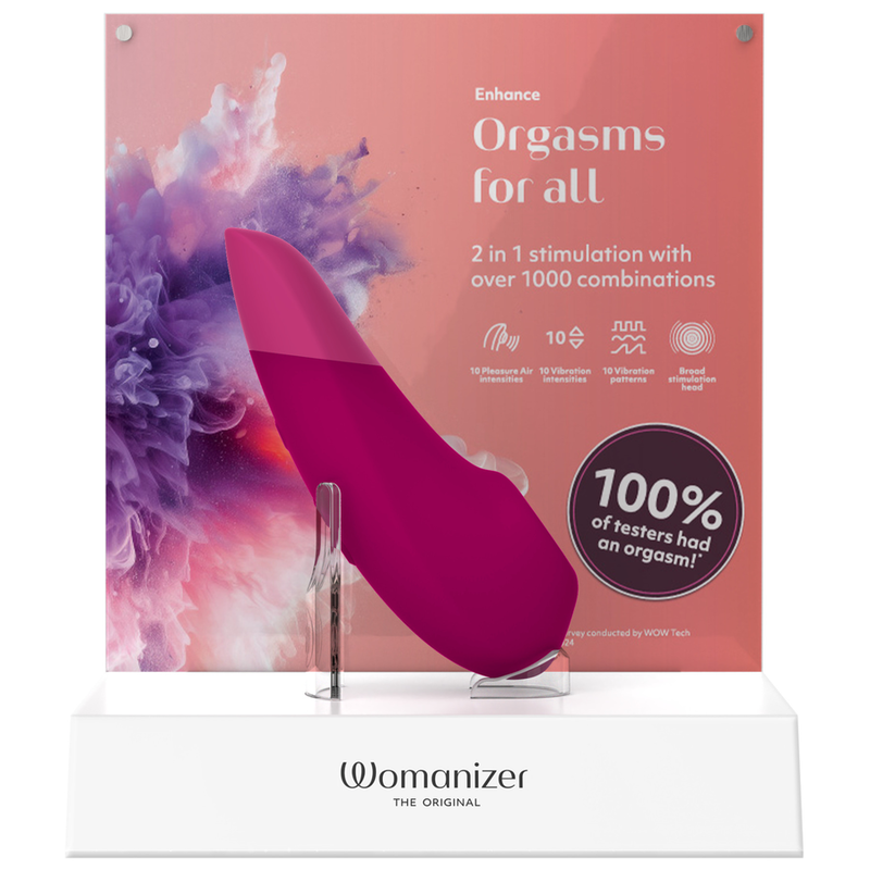 WOMANIZER - ENHANCE CLITORIAL STIMULATOR VIBRANT PINK
