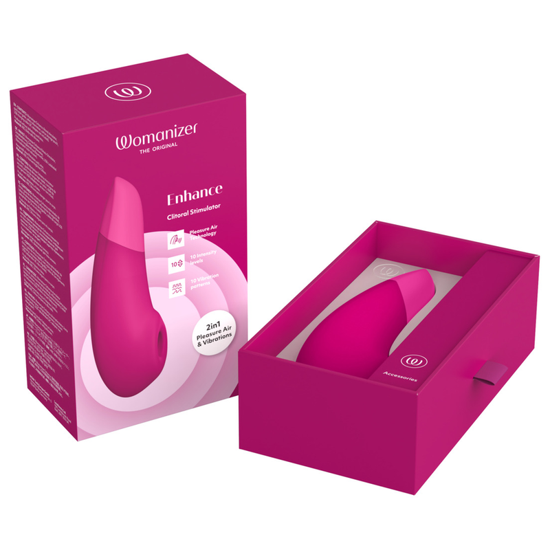 WOMANIZER - ENHANCE CLITORIAL STIMULATOR VIBRANT PINK