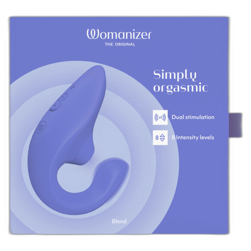 WOMANIZER - BLEND RABBIT VIBRATOR STIMULATOR VIBRANT BLUE