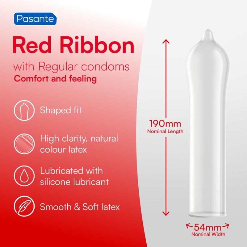 PASANTE - CONDOMS RED RIBBON 144 UNITS