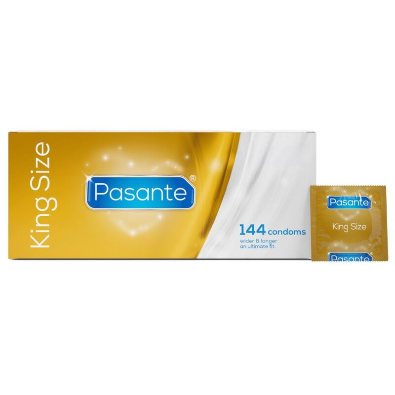 PASANTE - CONDOMS KING SIZE BOX 144 UNITS