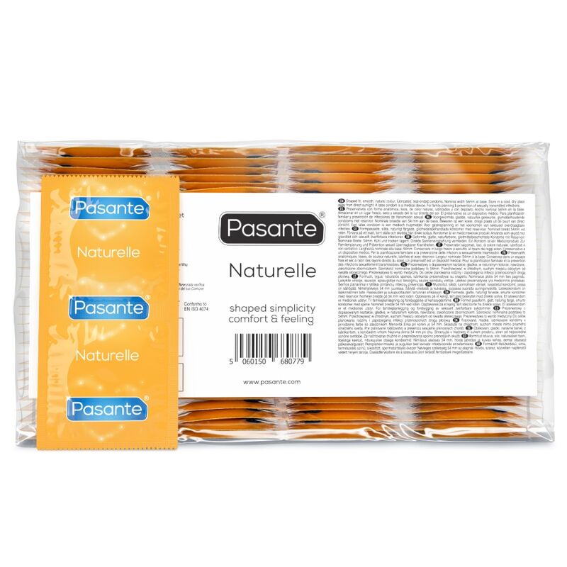 PASANTE - CONDOMS NATURELLE BAG 144 UNITS