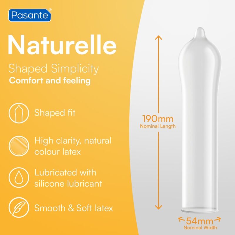 PASANTE - CONDOMS NATURELLE BAG 144 UNITS