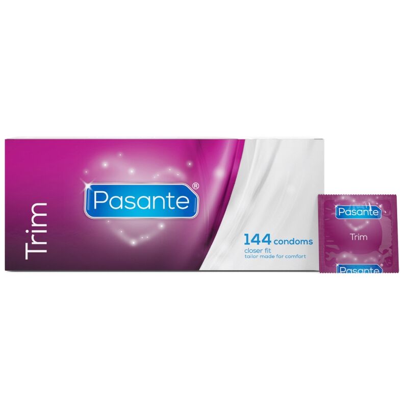 PASANTE - CONDOMS TRIM CLOSER FIT CAJA 144 UNITS