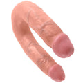 KING COCK - PÉNIS U-SHAPED DOUBLE PLAISIR COULEUR CHAIR 13.9 CM