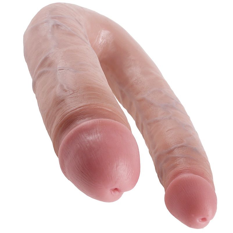 KING COCK - U-FÖRMIGES GROSSES DOPPELTES VERGNÜGEN FLEISCH 17.8 CM