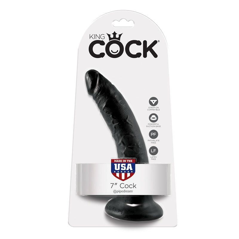 KING COCK - DILDO NOIR 17,8 CM