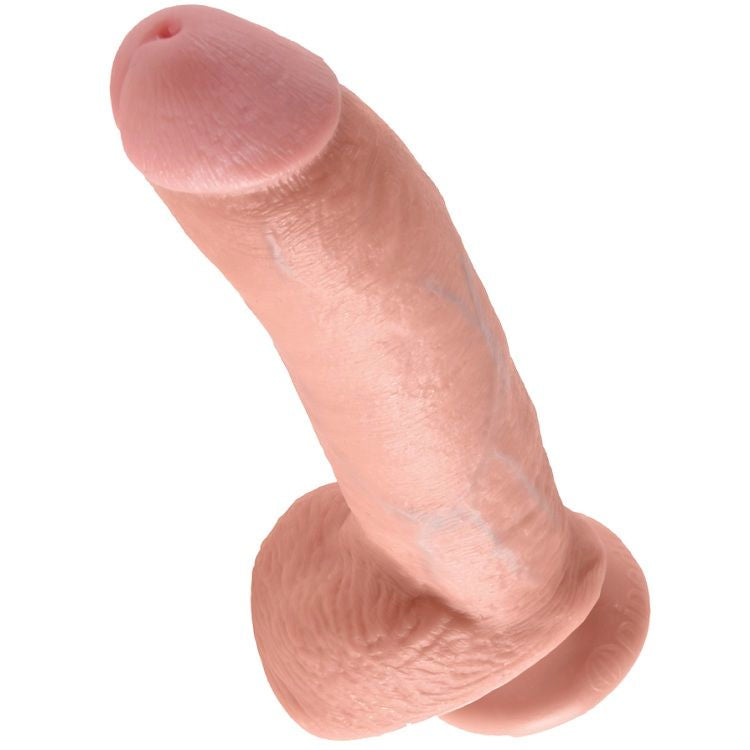 KING COCK - 9 DILDO FLEISCHFARBEN MIT HODEN 22,9 CM