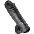 KING COCK - GODEMICHET NOIR AVEC COUILLES 28 CM