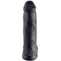 KING COCK - GODEMICHET NOIR AVEC COUILLES 30,48 CM