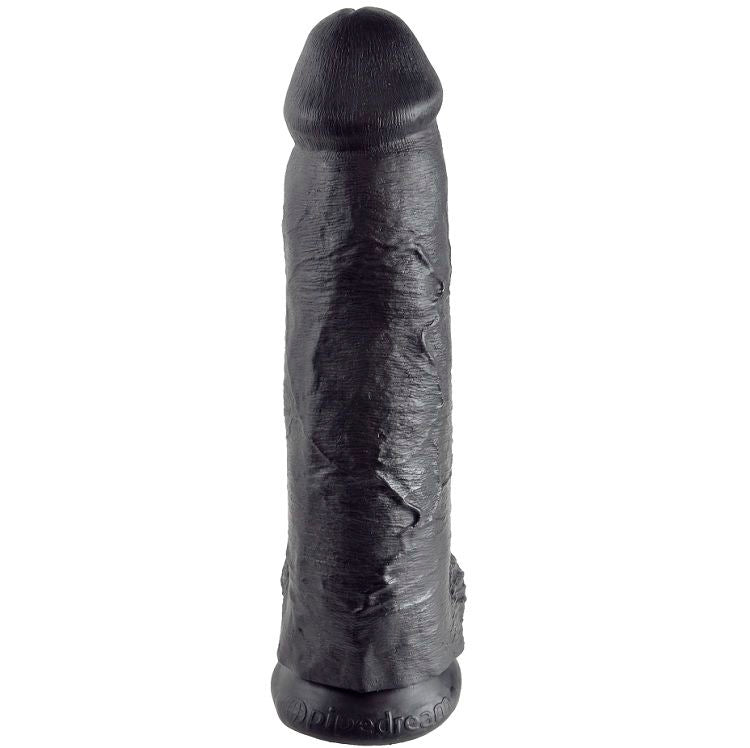 KING COCK - GODEMICHET NOIR AVEC COUILLES 30,48 CM